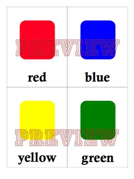 Preview of FREE Colors and Shapes Flashcards