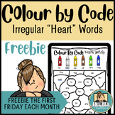 Colour by Code | Heart Words | Literacy Centers | Phonics 