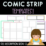 FREE Comic Strip Templates & Sticker Page [Dialogue Practi