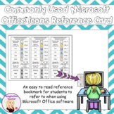 FREE Commonly used Microsoft Office Icons Reference Card