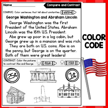 examples of compare and contrast essay presidents