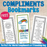 FREE Giving COMPLIMENTS BOOKMARKS Affirmations Coloring Pa