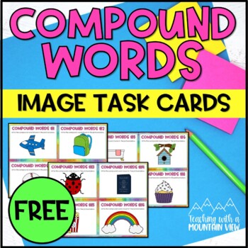 Preview of Compound Word Images Task Cards