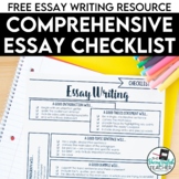 Essay Writing: Free Comprehensive Essay Checklist