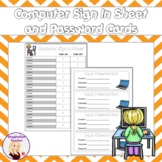 FREE Computer Sign in Sheet with Log On Cards