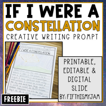 Preview of FREE Constellation Creative Writing Prompt