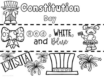 Preview of FREE Constitution Day bookmarks
