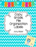 FREE Copy, Grade, File Organization Labels