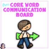 FREE Core Vocabulary Communication Board for AAC Users Aut