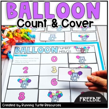 FREE Count and Cover Math Activity Number Match 0-20