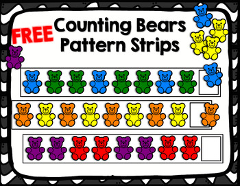 40 cards set laminated Homeschoolers Bear Counters Pattern Card 