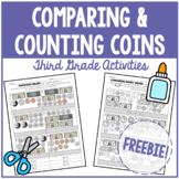 FREE Counting & Comparing U.S. Coins/Money NO-PREP 3rd Gra