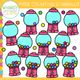 FREE Math Counting Gumballs Clip Art