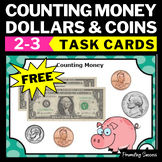 FREE Counting Money Dollar Coin Task Cards Measurement Act