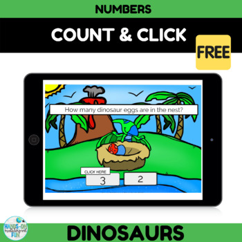 Preview of FREE Counting Numbers BOOM CARDS Distance Learning