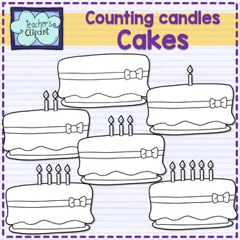 👉 Editable Birthday Cakes (3 Candles) (teacher made)