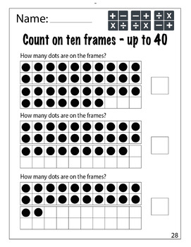 FREE Counting and number patterns: First Grade Math - Freebie - Morning ...