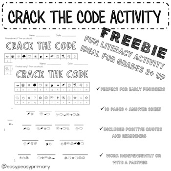 The Classroom Game Nook: Crack the Code! {FREEBIE!}