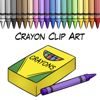 Free Crayon Clip Art By Digital Classroom Clipart Tpt