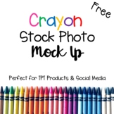 Free Crayon Stock Photo Styled Mock Up