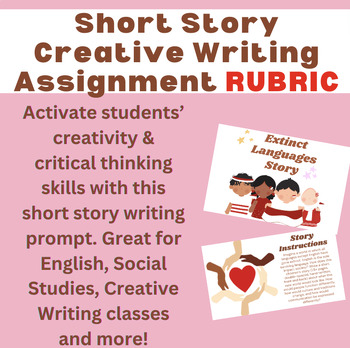 Preview of FREE Creative Writing Assignment: Short Story on Extinct Languages RUBRIC