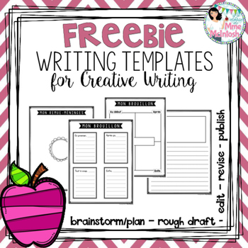 Preview of FREE Creative Writing Templates / Gabarits GRATUITS pour l’écriture créative