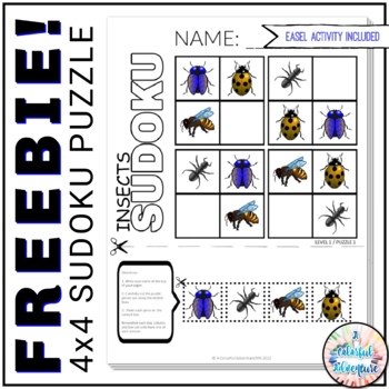 Preview of FREE Critical Thinking Activity | 4x4 Sudoku Logic Puzzles | Math Activity