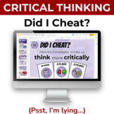 Did I Cheat? Media Text Critical Thinking Challenge: FREE 