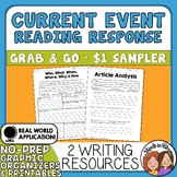 Current Events FREEBIE | Print or Easel Activity | Use wit