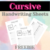 FREE Cursive Handwriting A-Z Practice SAMPLER