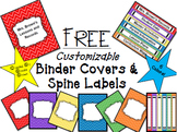 FREE Editable Binder Covers