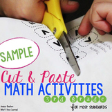 FREE Cut and Paste Math Activities for Third Grade