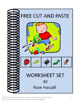FREE Cut and Paste Worksheet Sample Set