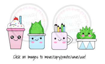 Preview of FREE Cute Clipart - PLANTS and more - For COMMERCIAL USE