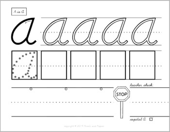 free d nealian handwriting practice worksheets letter a print and cursive