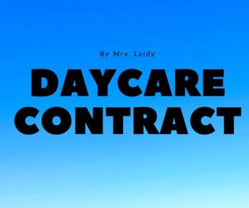 Preview of FREE DAYCARE CONTRACT PARENT & PROVIDER