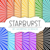 Starburst Digital Paper - Clipart Papers for Personal or C