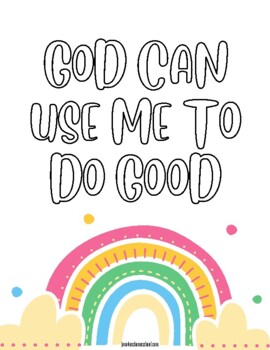 Preview of FREE DOWNLOAD - God Can Use Me Coloring Sheet - Children's Bible Class