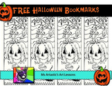 Halloween Coloring Bookmarks