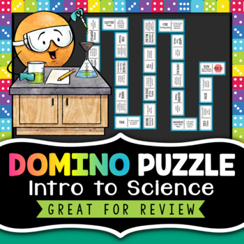 Preview of FREE DOWNLOAD - Intro to Science Domino Puzzle - Back to School Science Activity