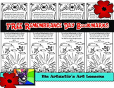 Remembrance Day Colouring Bookmarks