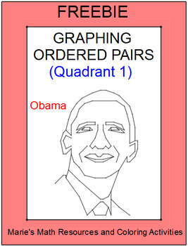 Preview of FREE DOWNLOADS - Presidents' Day (Graphing in Quadrant 1)