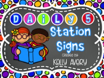 Preview of Literacy Station Signs