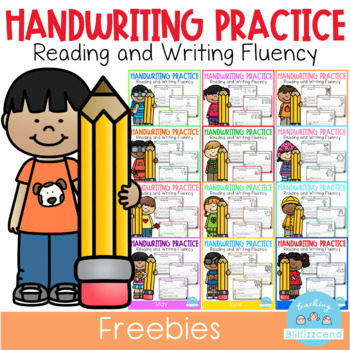 Preview of Handwriting Practice Freebies