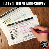 FREE Daily Student Mini-Survey: How are you today?