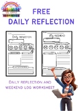 FREE Daily & Weekend Reflection Worksheet