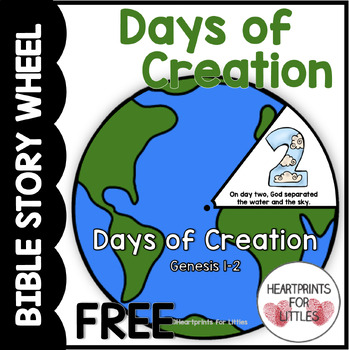 FREE Days of Creation Bible Story Wheel by Heartprints for Littles