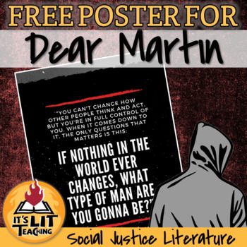 FREE Dear Martin by Nic Stone Quote Poster by It's Lit Teaching