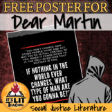 Dear Martin by Nic Stone Quote Poster for ELA Classrooms FREEBIE