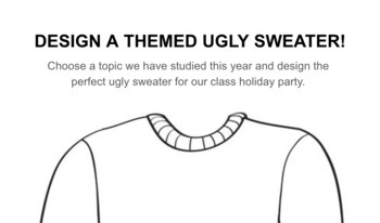 FREE Design a Subject-Themed Holiday Sweater by eduKateTX | TpT